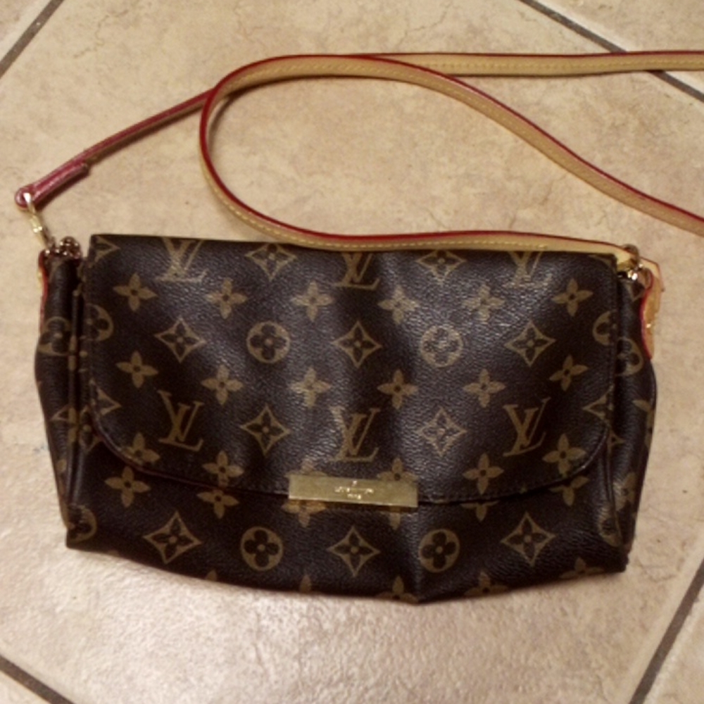 Louis Vuitton Favorite Handbag Monogramm Canvas MM Brown